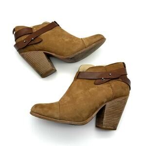 Rag & Bone Harrow Nubuck Suede Ankle Boots Camel EU 40